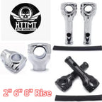 2" 6" 8" Risers Top Clamps for Harley Dyna Fat Bob Wide Glide (2006–2020)