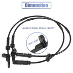2pcs ABS Wheel Speed Sensor for BMW X3 X4 (2011–2017) 34526869293