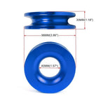 Winch Snatch Recovery Ring for ATV UTV (41000 lbs) - Blue