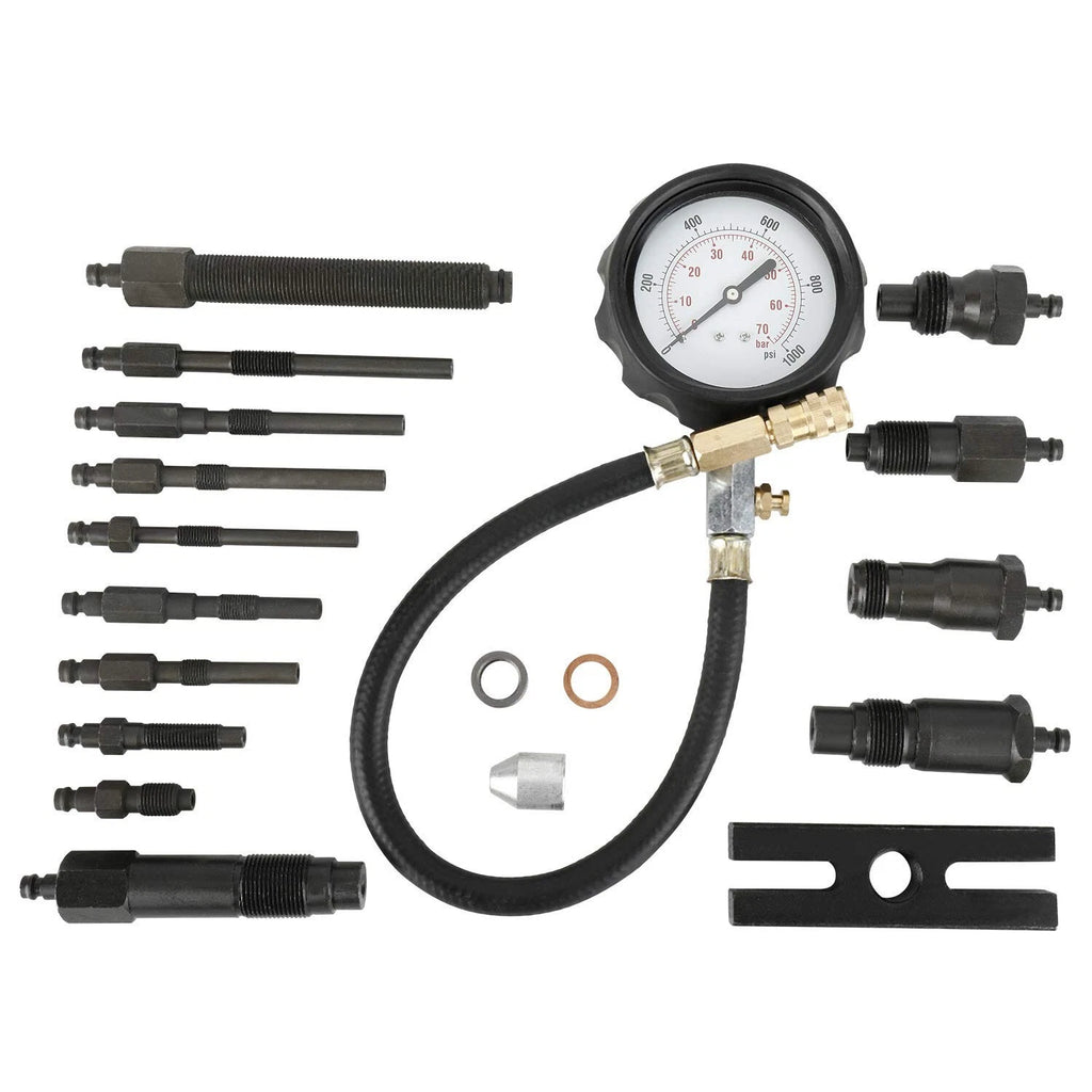 18Pcs Diesel Engine Compression Gauge Tester Kit for
