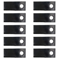 Set of 10 Disc Mower Blades LH for Krone (AFA243 AFA283 AFL283 AM203 AM243 AM283)