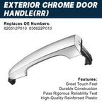 Rear Right Passenger Exterior Door Handle Chrome for Kia Sorento (2011–2015)