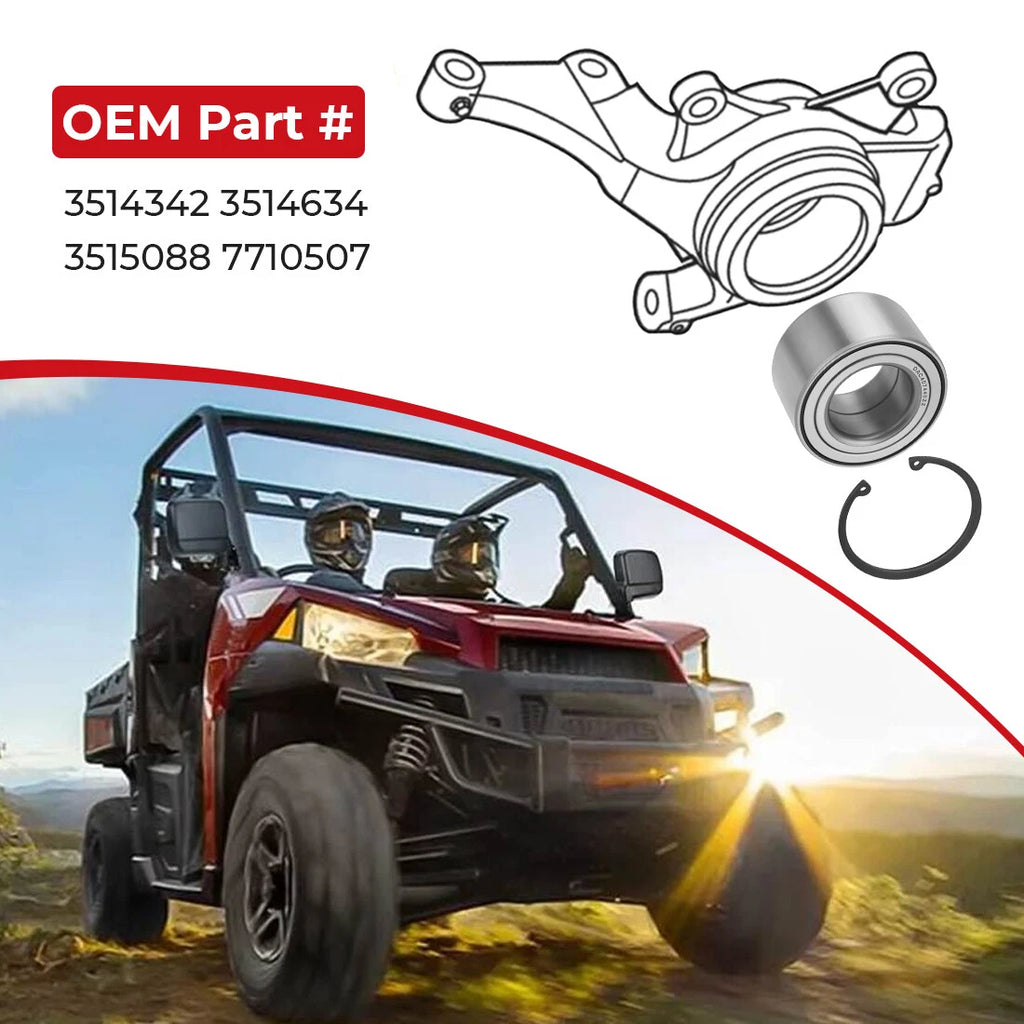 4 Front & Rear Wheel Bearings Kit for Polaris Ranger 900 / XP 900 Crew (2013–2019)