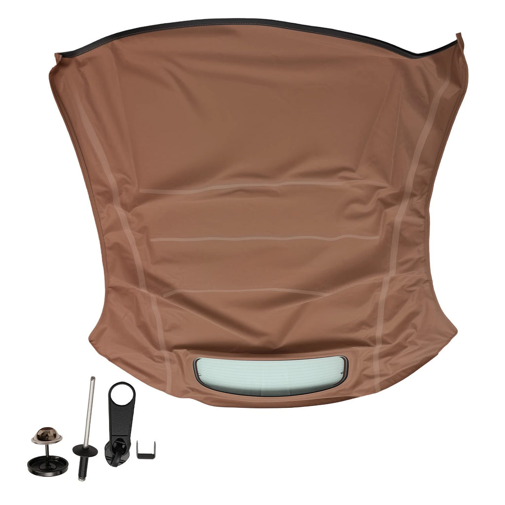 Black Convertible Soft Top for VW Beetle (2003–2009) VWNB TAN-STF Glass Window