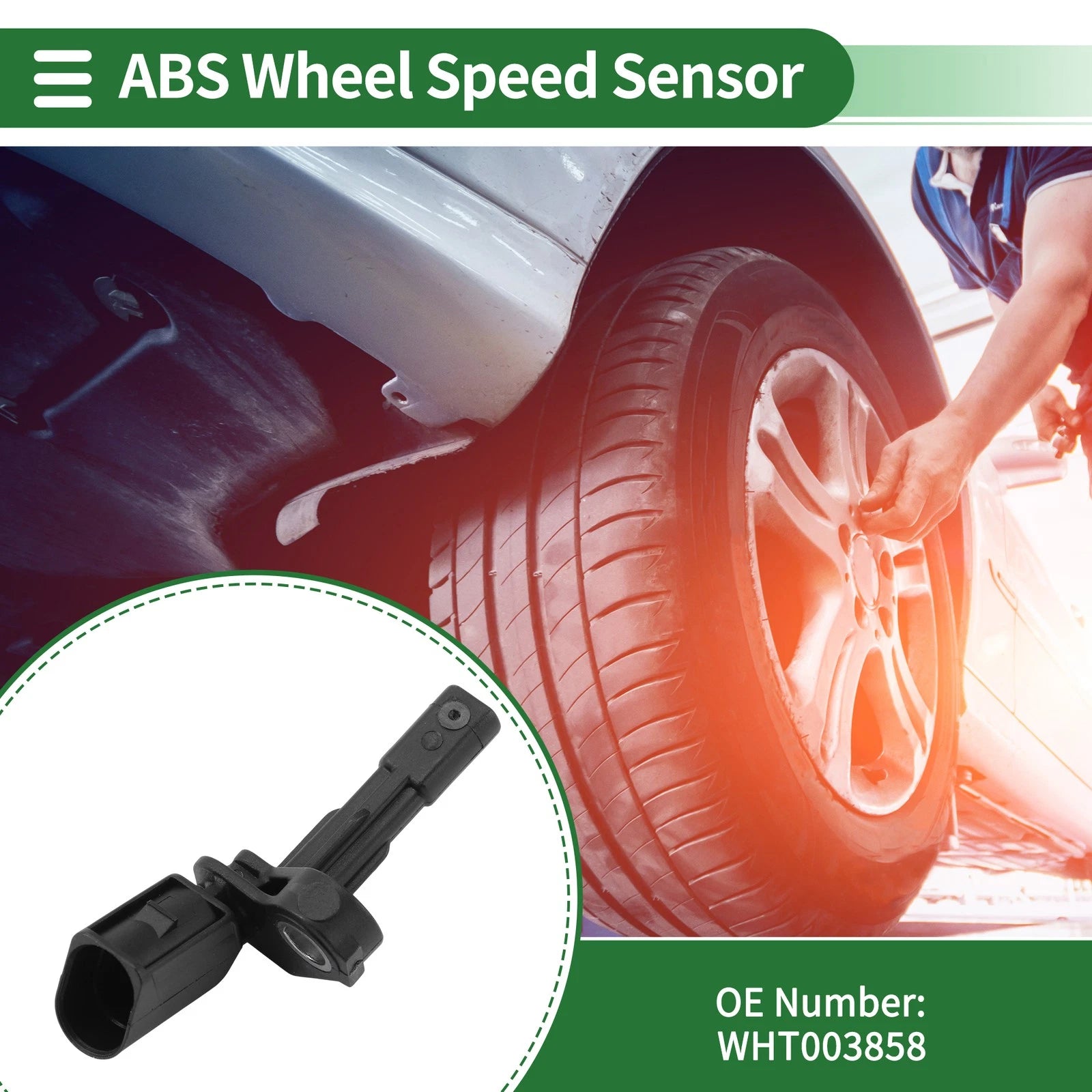 ABS Wheel Speed Sensor for Audi A3 TT (No.WHT003858/WHT003859)