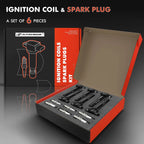 Set of 6 Ignition Coils & Iridium Spark Plugs for Kia Optima (2006–2010)