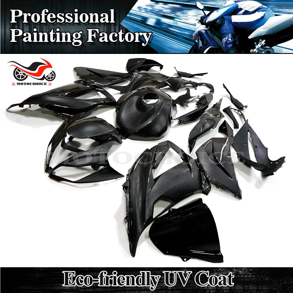 Carbon Fiber Painted ABS Fairing Kit for Kawasaki Ninja ZX-6R (2013–2018)