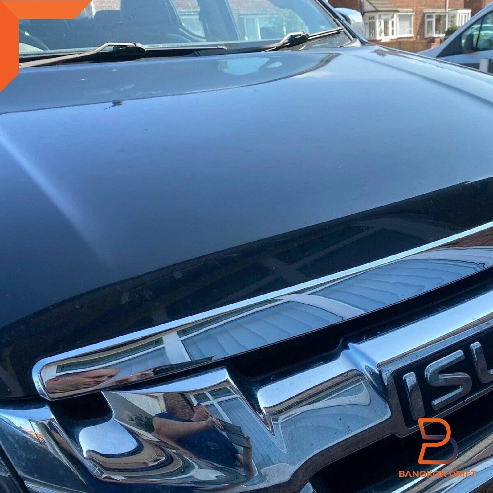 Chrome Front Bonnet Moulding Trim for Isuzu D-Max, MU-X (2012-2016)