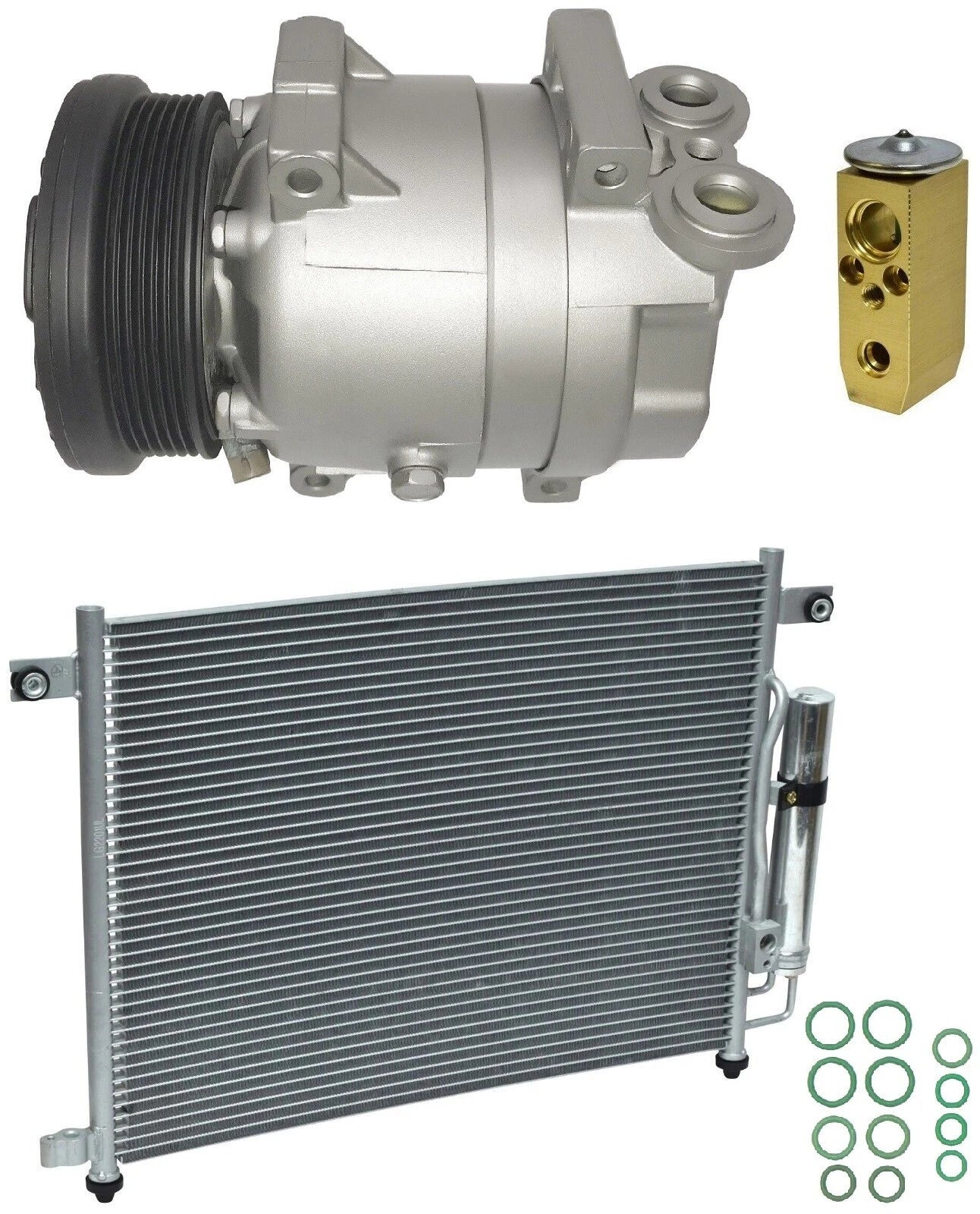 AC Compressor Kit With Condenser For Pontiac Wave 5 1.6L (2007–2009)