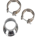 3" to 4" ID Steel Exhaust V-Band Adapter Flange Reducer W/ Clamp for