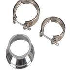 3" to 4" ID Steel Exhaust V-Band Adapter Flange Reducer W/ Clamp for