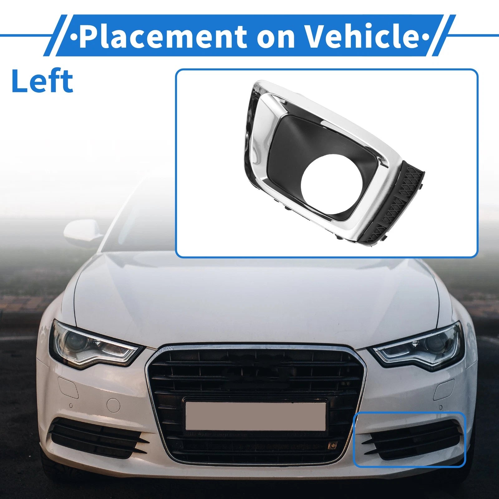 Front Left Fog Light Grill for Subaru Forester (2014–2017) No. 57731SG090 ABS