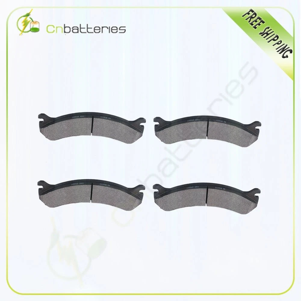 Set of 4 Metallic Front Brake Pads for GMC Savana 2500 3500 (2003–2019)
