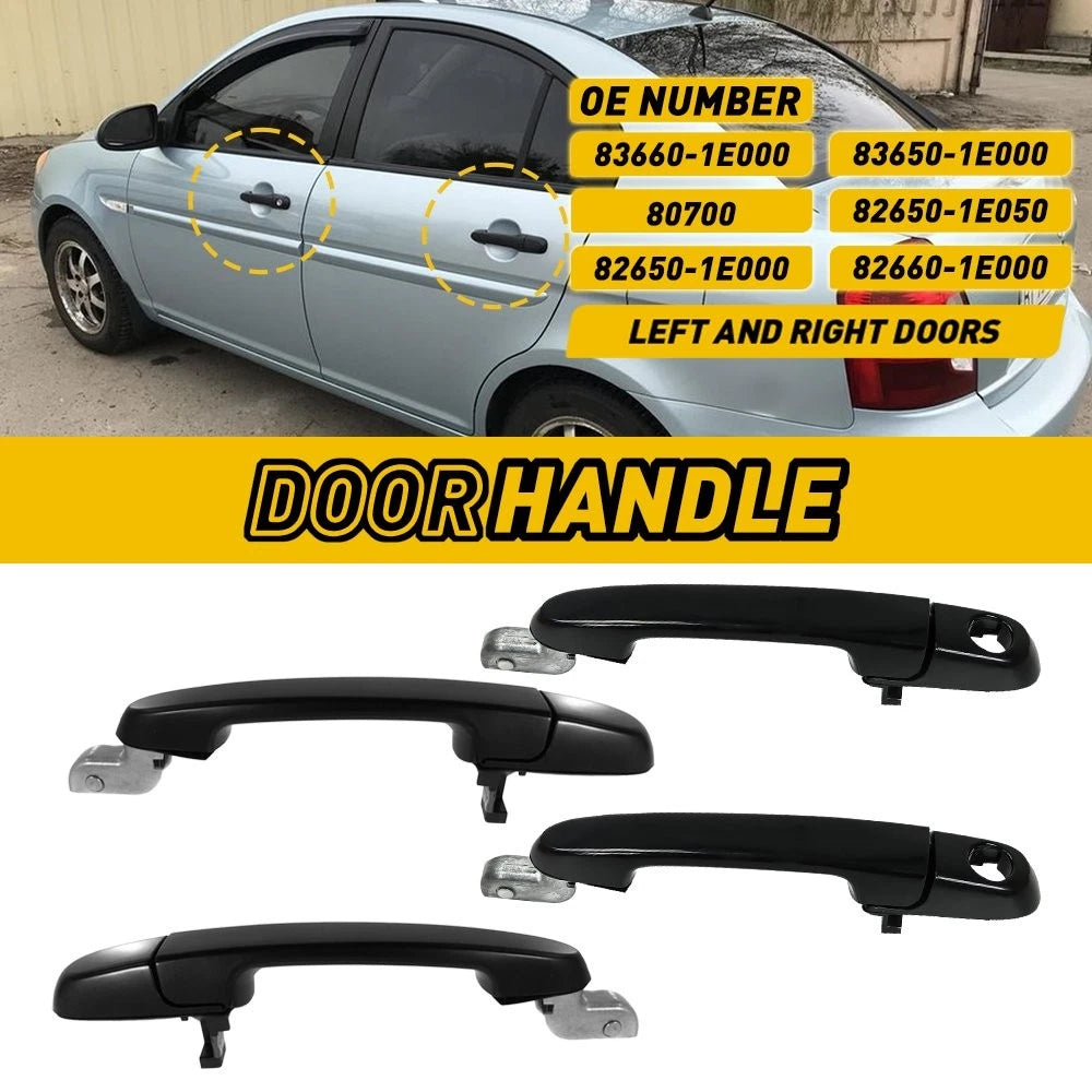 Set of 4 Door Handles for Hyundai Accent (2006–2011) FL FR RL RR