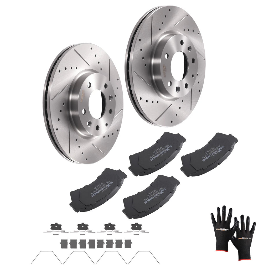 Front Brake Rotors and Pads Kit for Ford Fusion (2006–2012), Mazda 6 (2006–2013) D1164