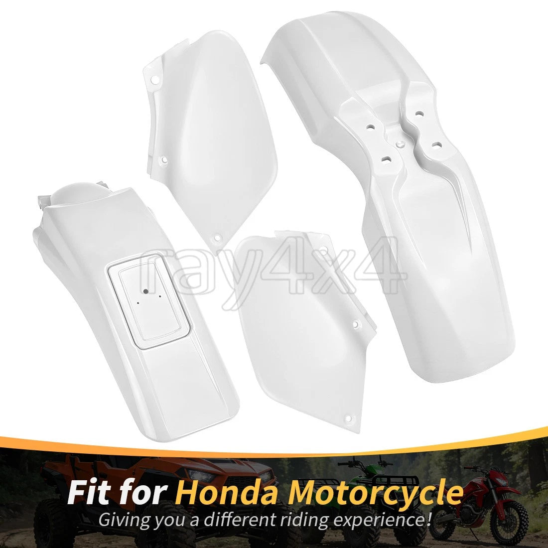Front and Rear Fender Set & Side Panel Covers for Honda XR250R XR400R (1996–2004)