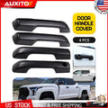 Set of 4 Matte Black Door Handle Covers for Toyota Tundra (2022–2024)