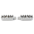 MX Style Foot Pegs for Harley Dyna, Electra, Tri Glide, Softail, V-Rod (Chrome)