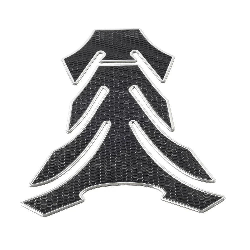Silver Motorcycle Fuel Tank Pad Cover Protector Decal Grip