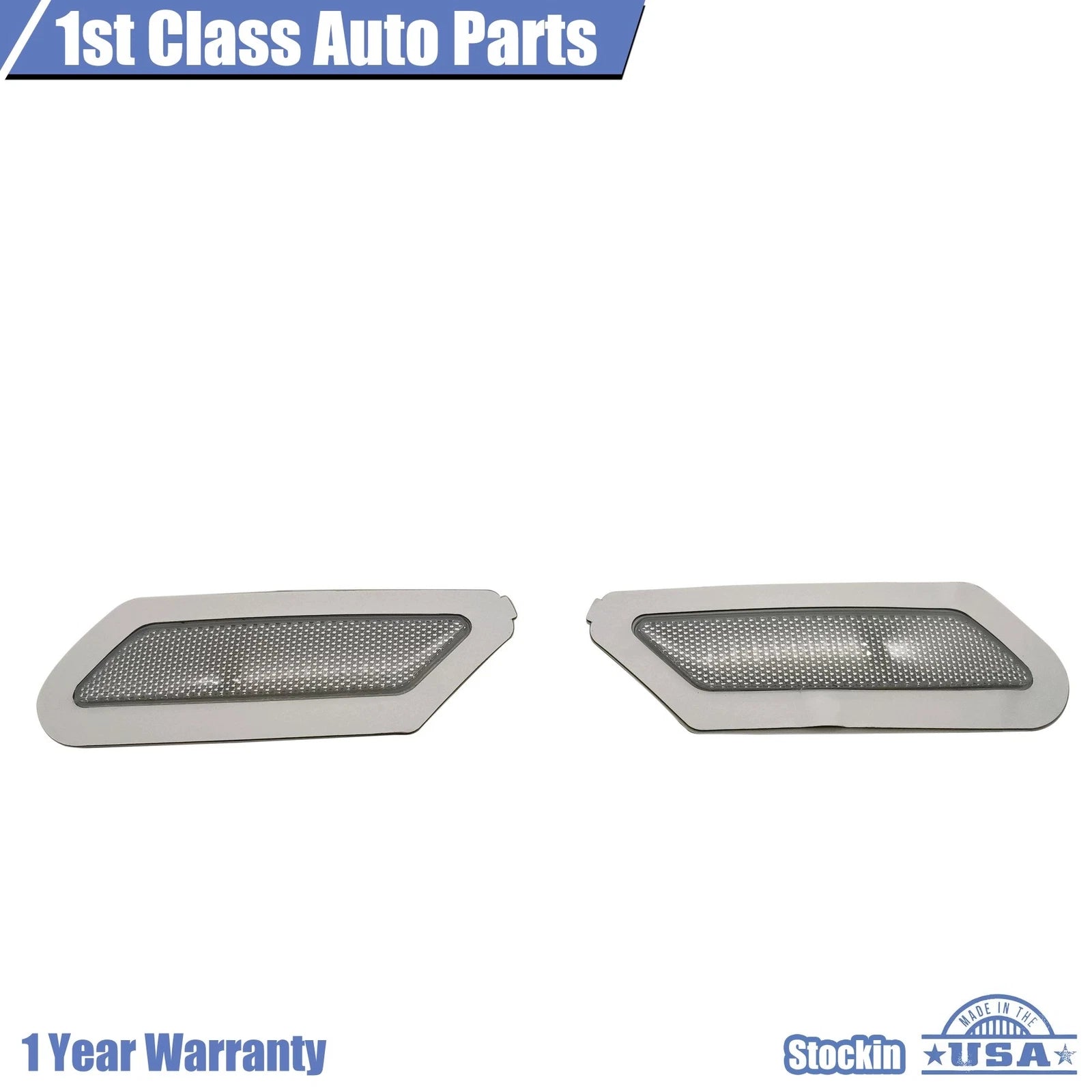 2X Front Bumper Reflector Side Marker Light Pair for Audi Q5 (2018–2020)