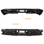 Rear Bumper for Chevrolet Silverado/GMC Sierra 2500/3500HD (2015–2019) w/Sensor Holes