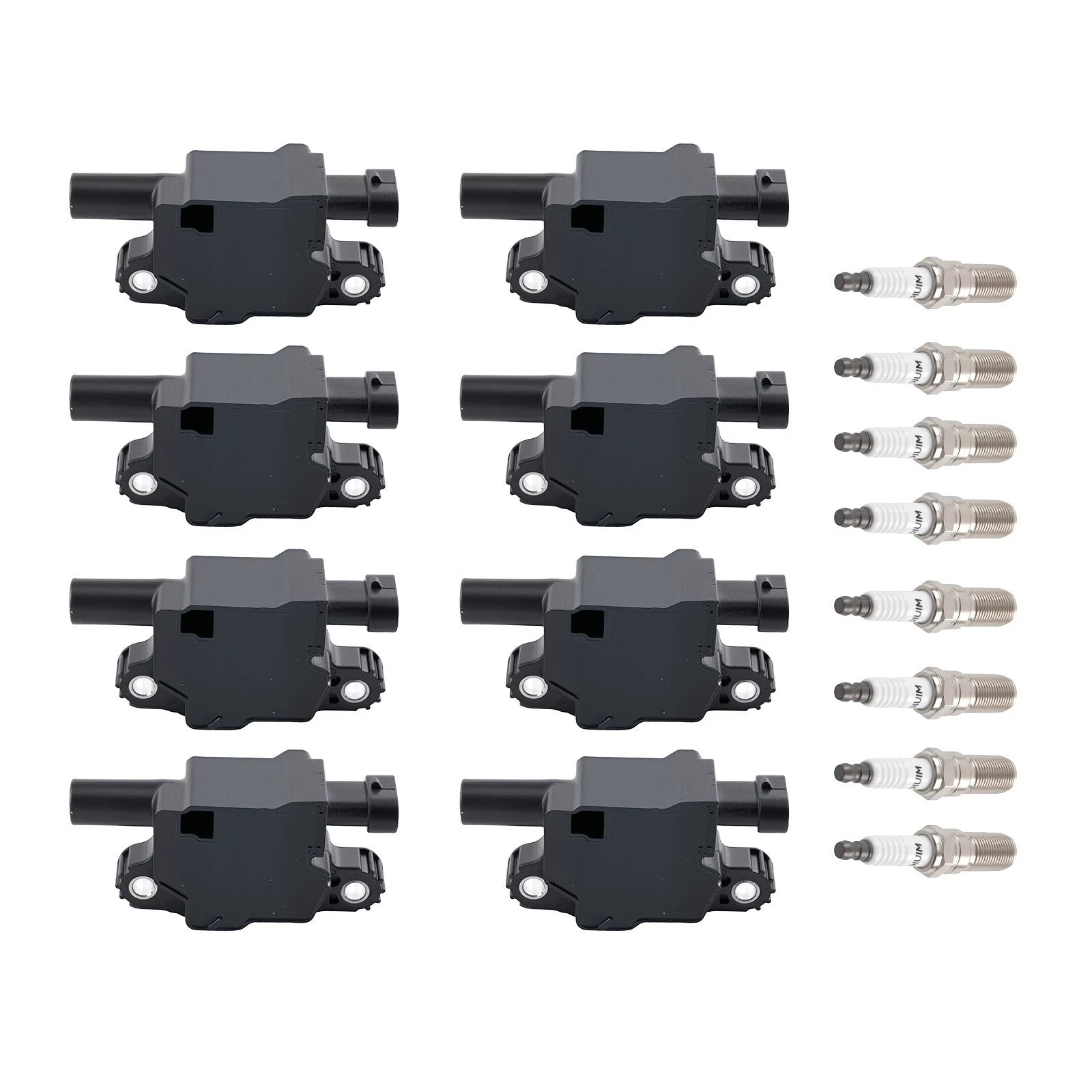 8pcs Ignition Coils Spark Plugs for Chevy Suburban Tahoe V8 5.3L (2015–2019) UF743