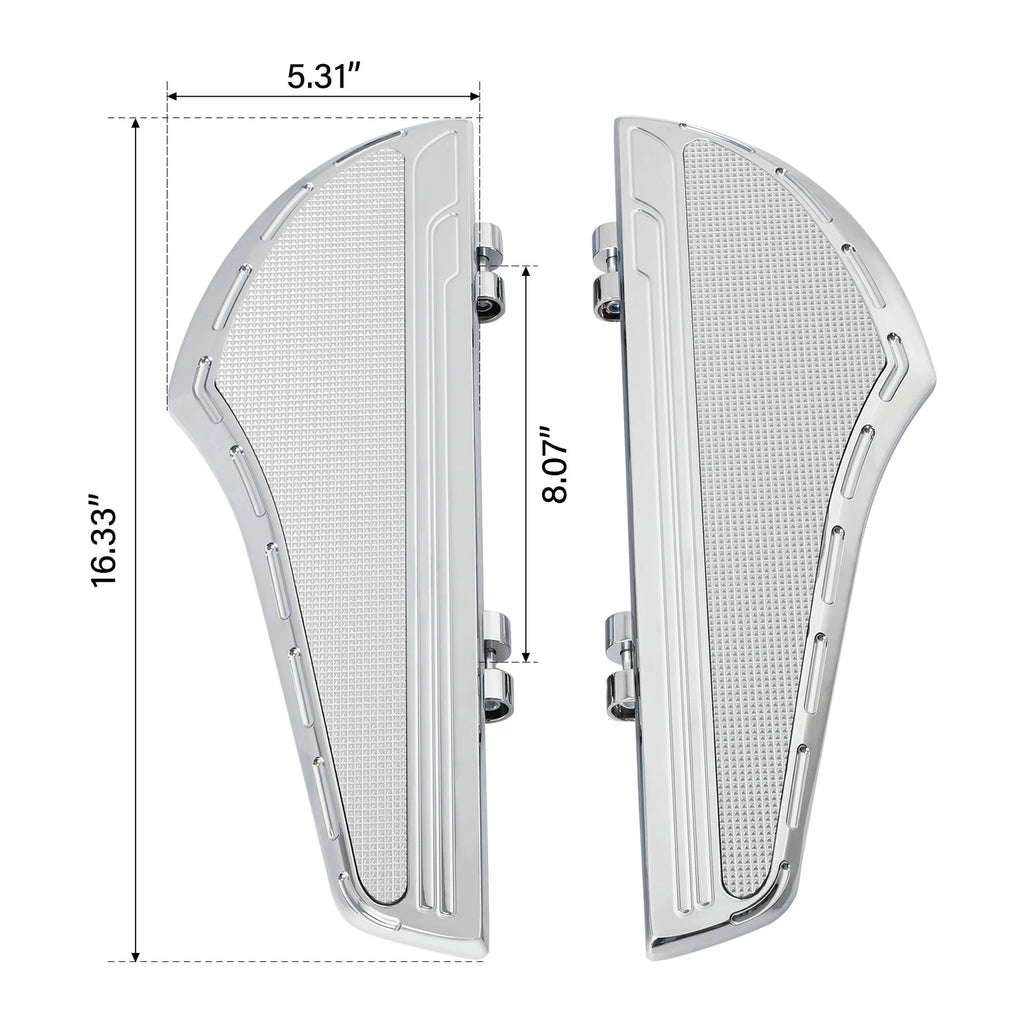 Rider Driver Floorboard Footboard for Harley Touring (2000–2024), Softail (2000–2017)