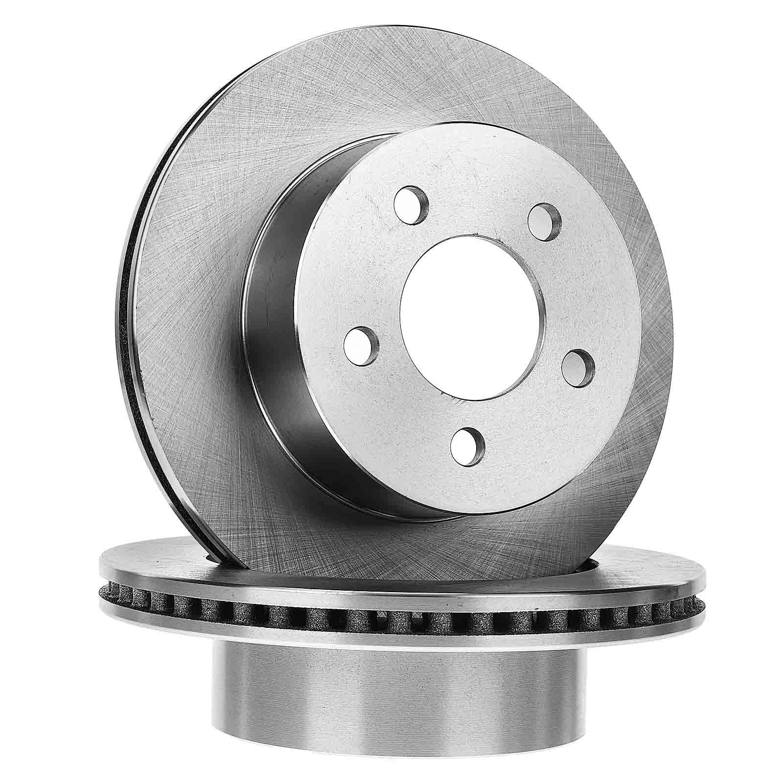 Set of 2 Front Disc Brake Rotors & Ceramic Pads for Jeep Wrangler (1999–2006)