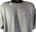 Ford Mustang T-Shirt Cruise-In Scene Gray Red Blue for 2005–2015