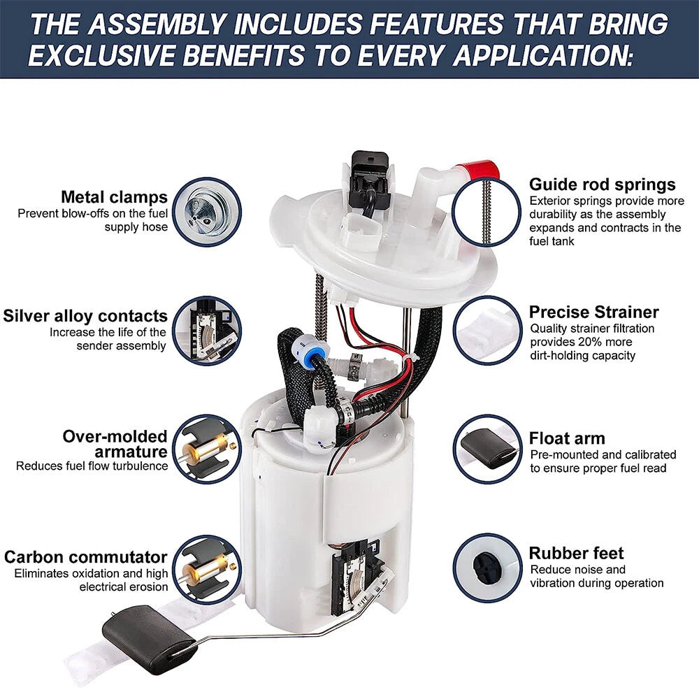 Fuel Pump for Hyundai Sonata (2010–2014) & Kia Optima L4 2.4L (2012–2015)