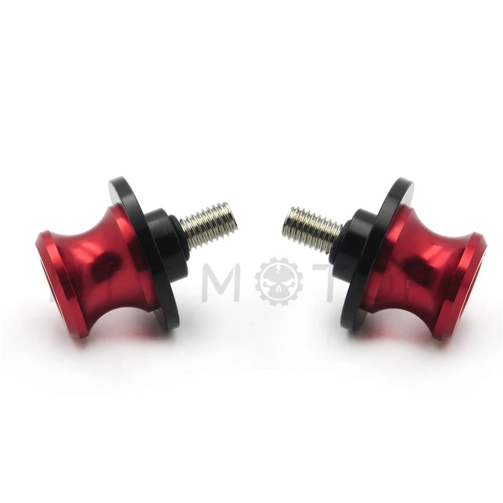 2X Swingarm Sliders Spools for Honda (All Models, All Years) 8mm Red