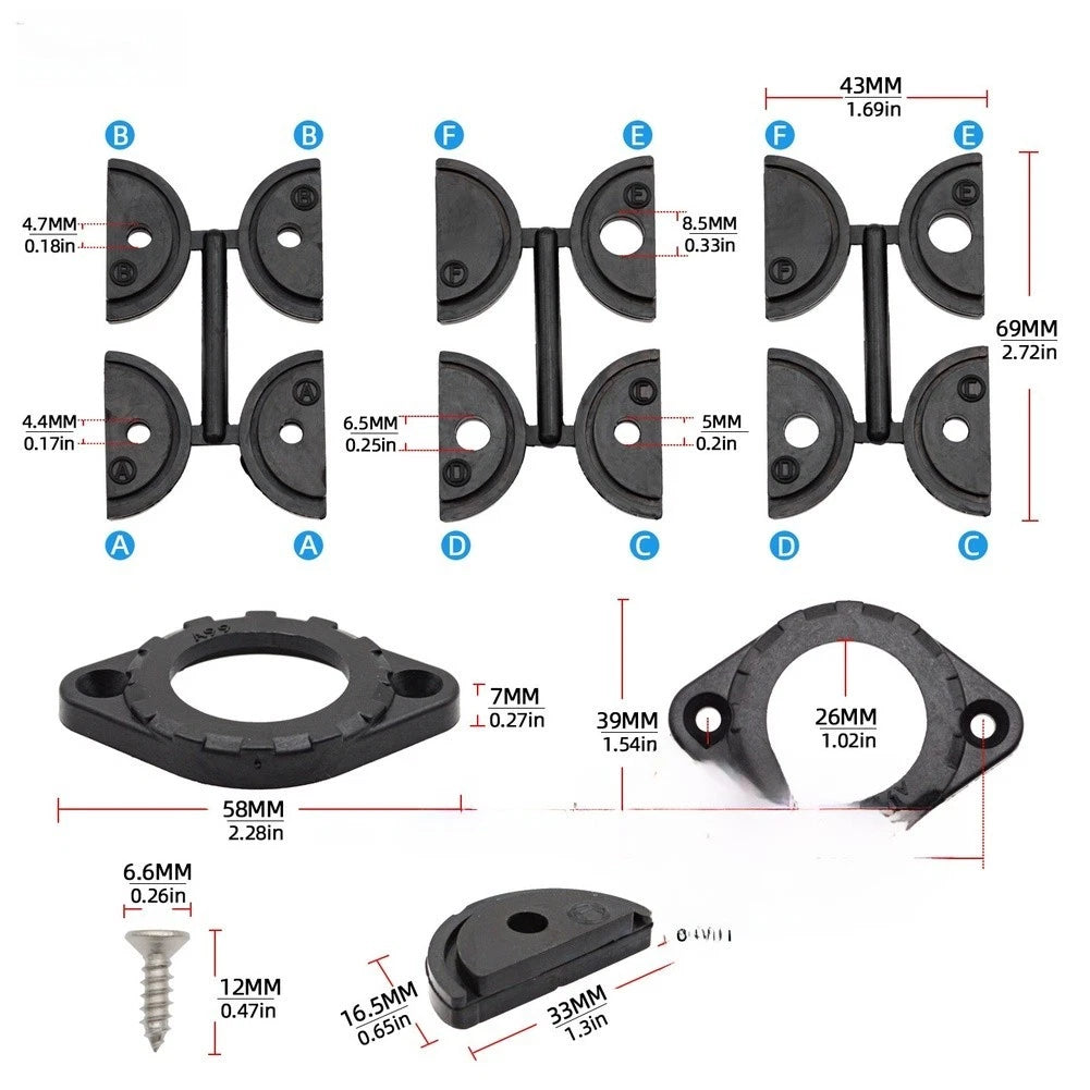 Boat Wiring Kit for KAYAK Fish Finder (Nylon Fiberglass Cover)