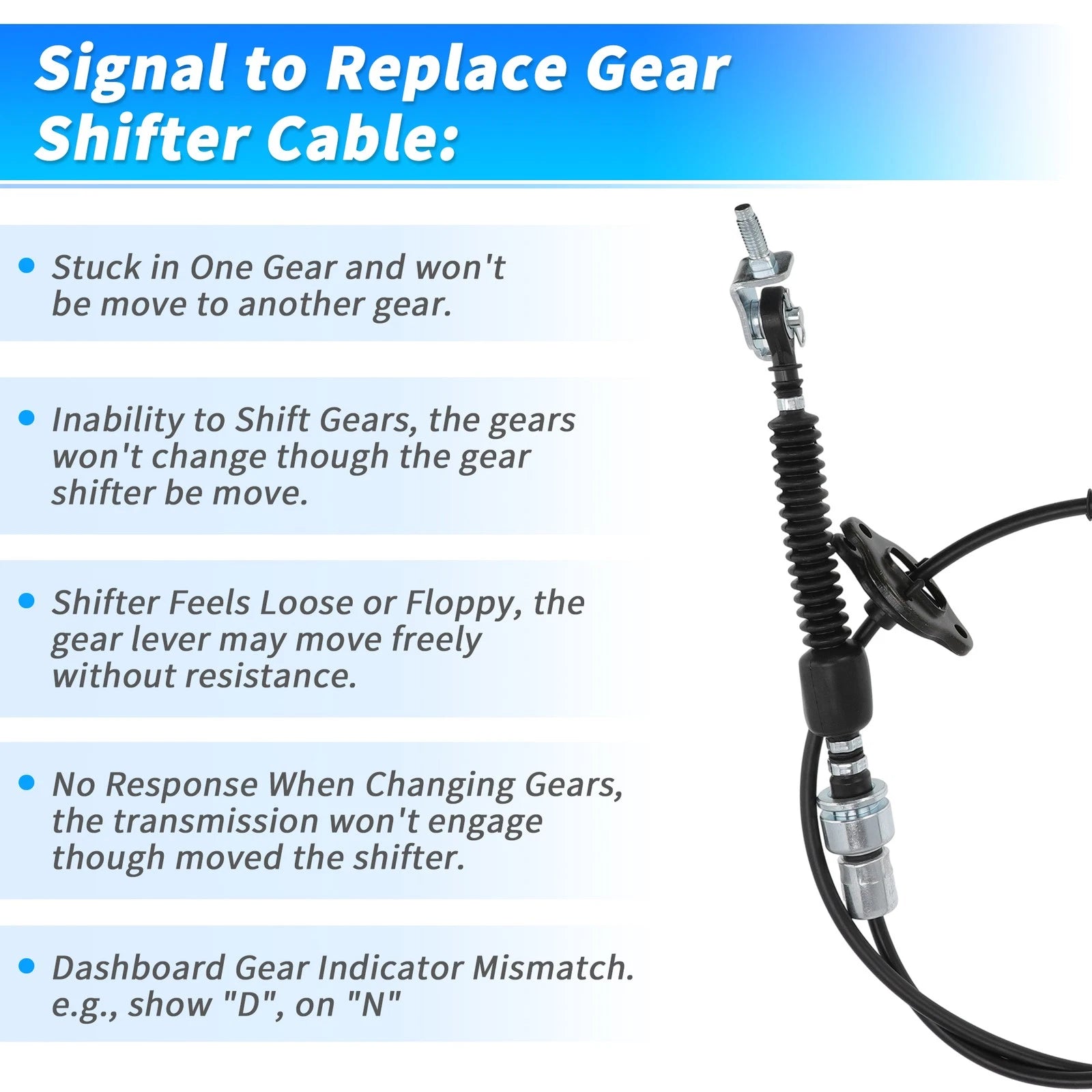 Auto Trans Gear Shifter Cable for Toyota Tundra Sequoia (2005–2007) No.338200C040