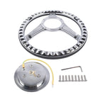 Steering Wheel Kit for GM 14" (1969–1994) - Billet Aluminum, 9 Hole, Horn Button
