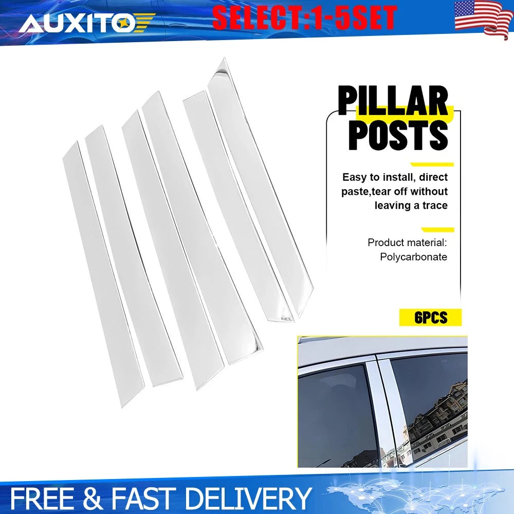 Stainless Steel Door Window Pillar Post Trim Cover for Honda CR-V (2007–2011)
