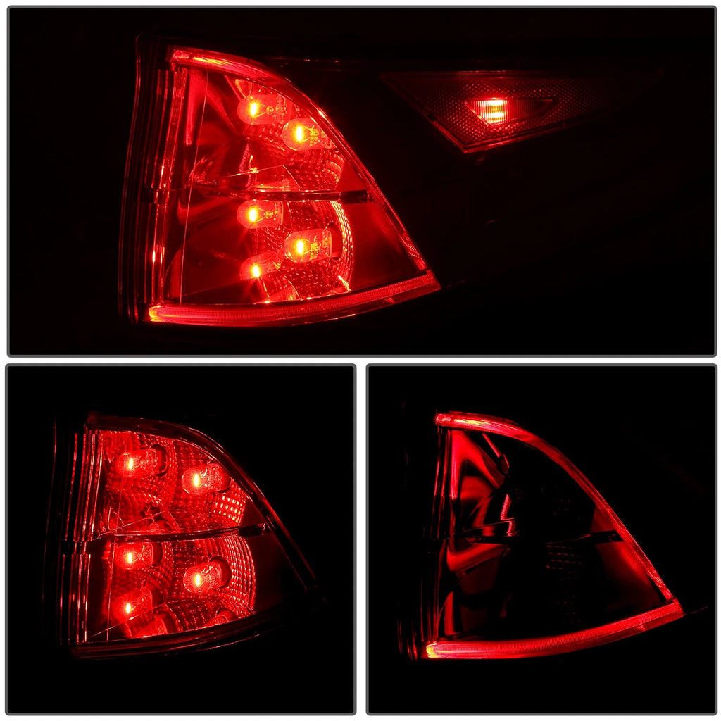 Chrome Red LED Taillight Assembly for Honda Odyssey (2018–2023)