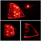 Chrome Red LED Taillight Assembly for Honda Odyssey (2018–2023)
