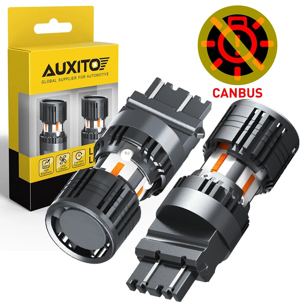 2PC LED 2200K Turn Signal Lights 3157 Amber for Chevy Silverado 1500 (1999–2013)
