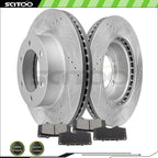 Front Brake Rotors and Ceramic Pads for Toyota Tundra Sequoia (2000–2007)