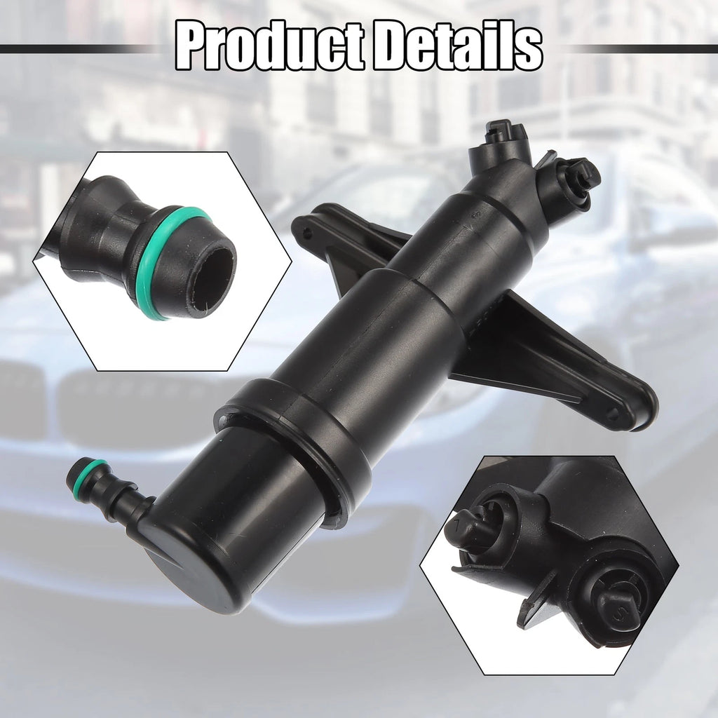 Front Left Headlight Washer Nozzle Jet 61677038415 for BMW 525i (2001–2007)