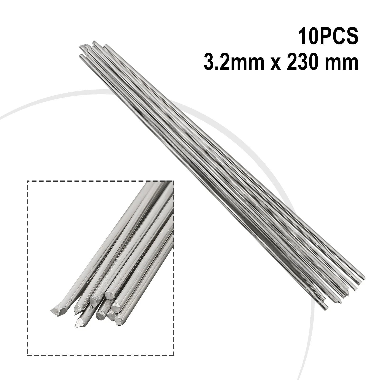 10Pcs Flux Cored Aluminium Welding Rods for Easy Soldering