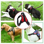 Adjustable No-Pull Dog Harness Vest for S-XL Dogs - Outdoor Handle