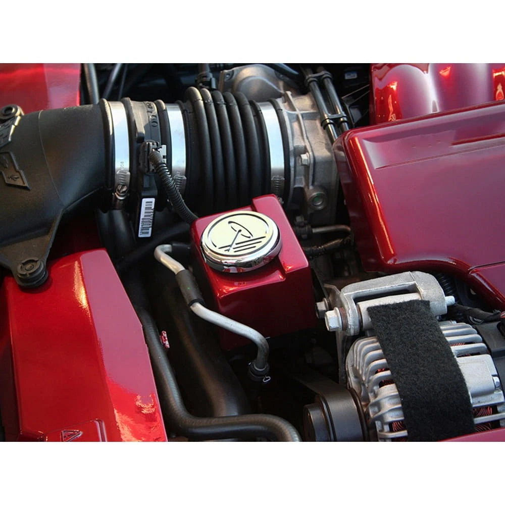 Chrome Wheel Center Cap Covers with Gold Stainless Accent for Chevy Corvette (1997–2013)