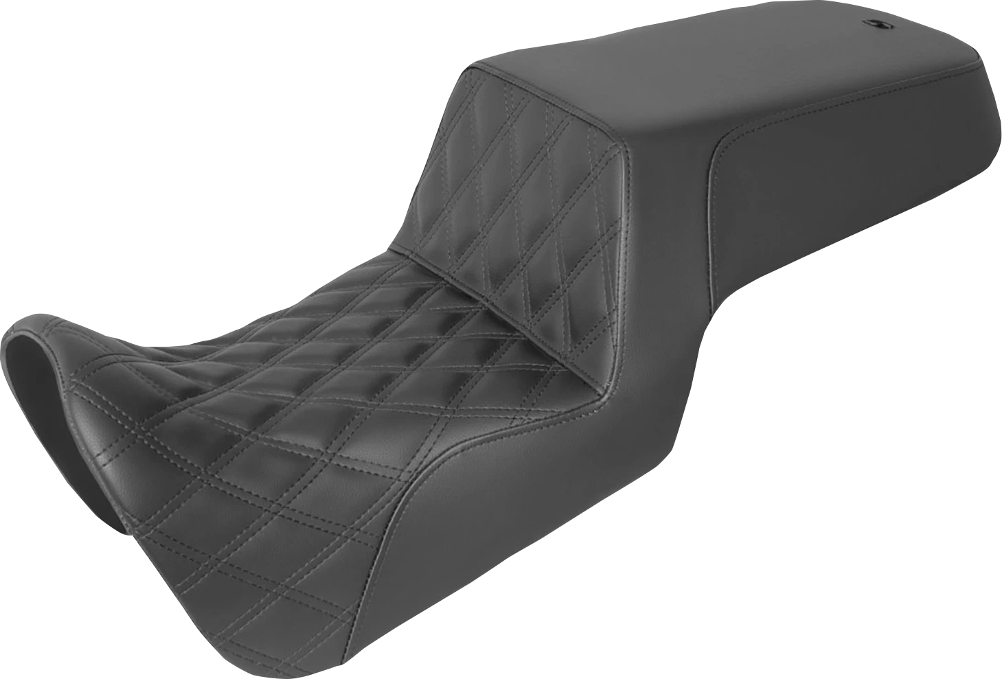 SADDLEMEN Step-Up Seat for Pan America (2021–2023) - Black, Lattice Stitch