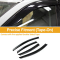 Set of 4 Window Deflectors for Ford Fusion (2006–2012) - Black Vent Visors