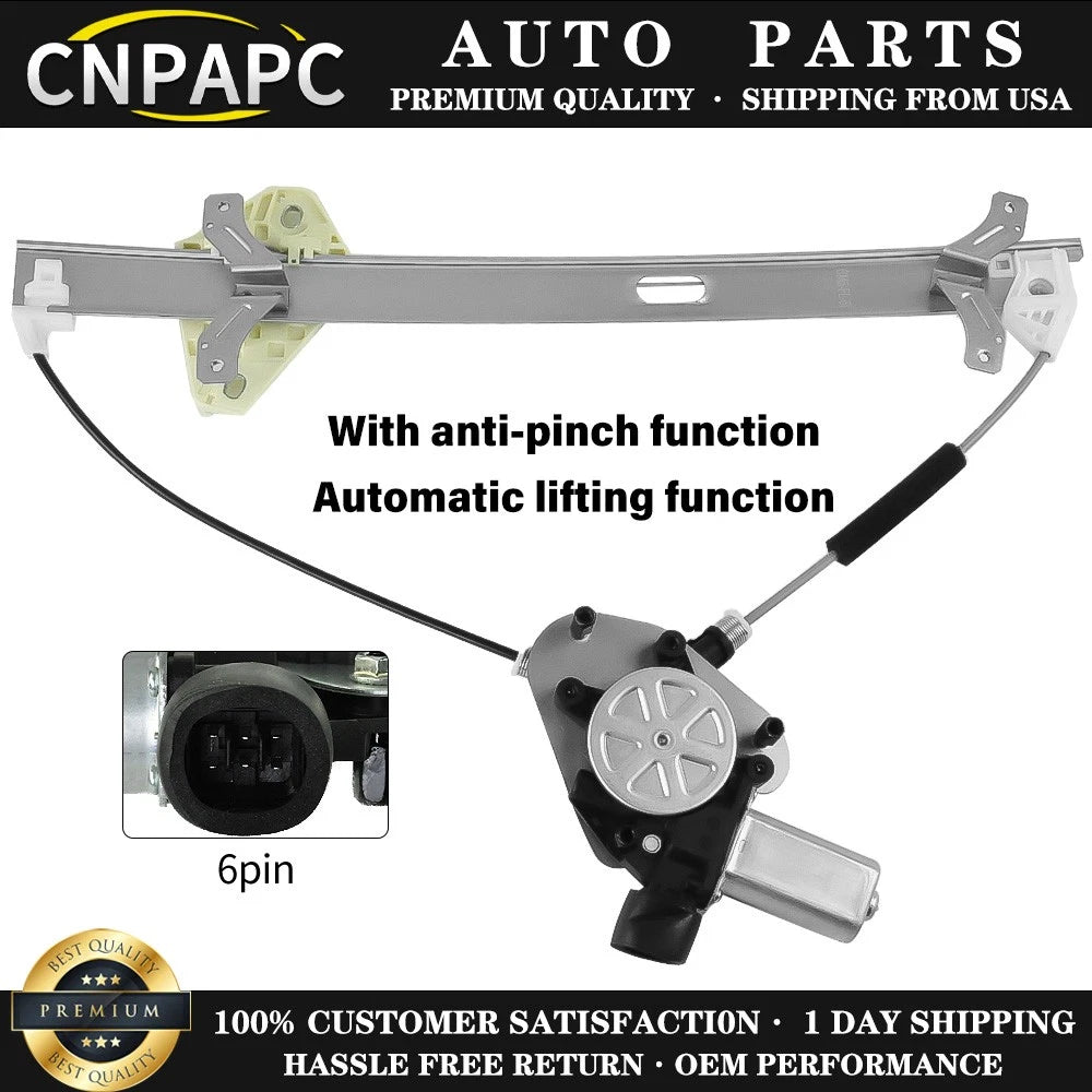 Front Driver Power Window Regulator with Motor for Honda Accord (2003–2007) 741-306
