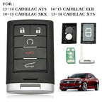 Replacement Remote Key Fob Entry for Cadillac SRX ATS XTS (2010–2015)