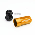 20 PC M12X1.5 53MM Tall Orange Aluminum Lug Nuts for JDM Vehicles