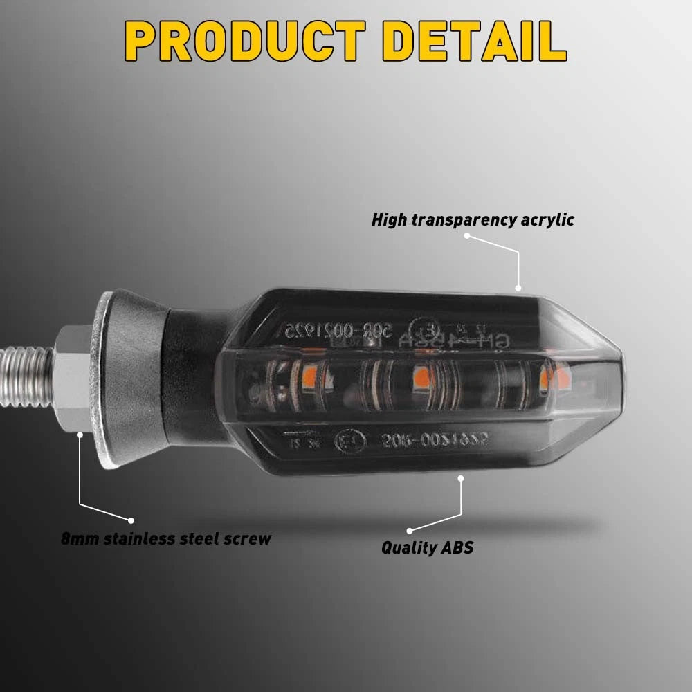 Set of 4 LED Turn Signal Lights for Honda Shadow VTX1300 VT 600 700 750 1100
