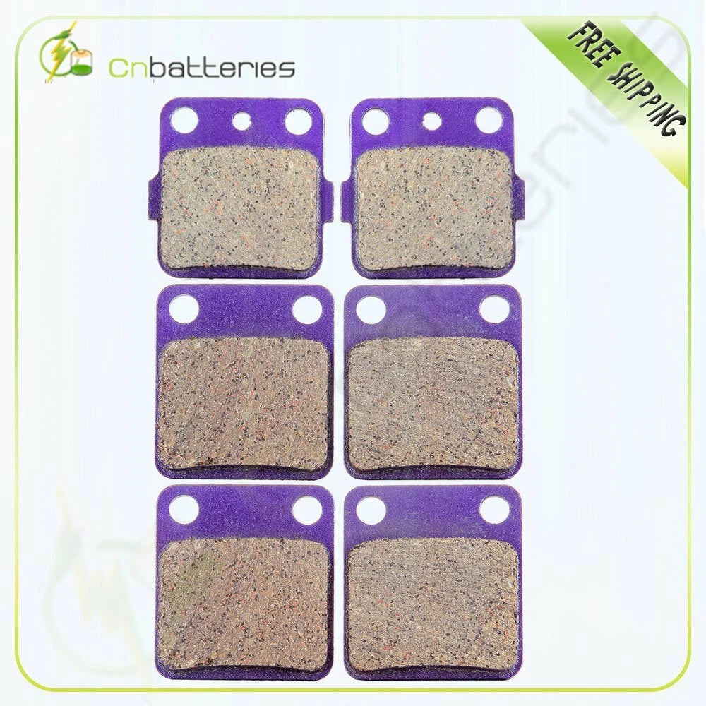 Front and Rear Brake Pads for Yamaha YFM125R Raptor 125 (2011–2012) Carbon Fiber